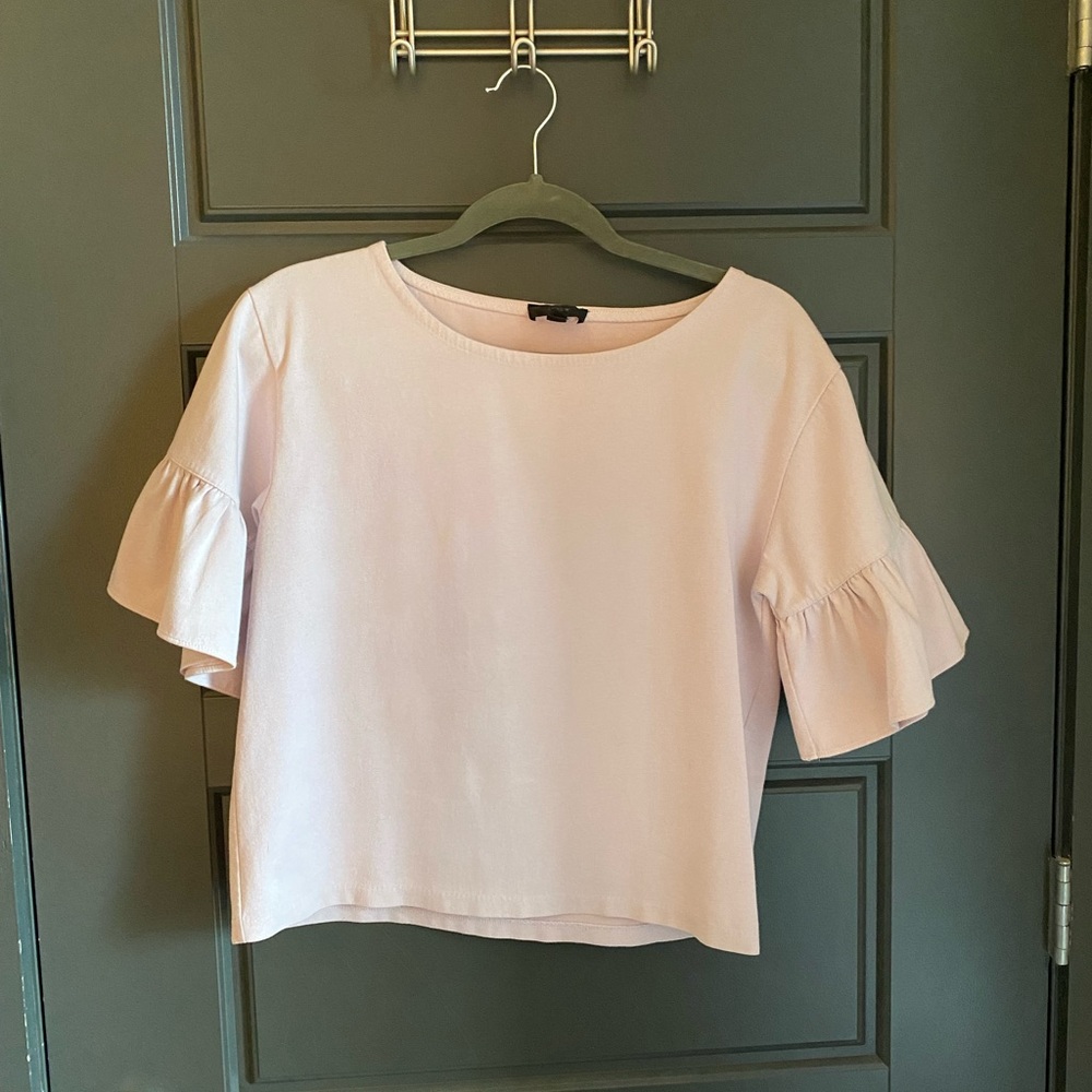 J.Crew Ruffled Sleeve Blouse